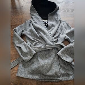 Gray Hooded Women's Jacket Sz L